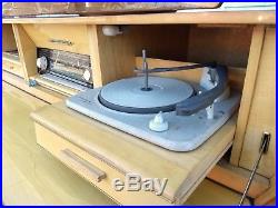 WOW! Vintage MCM Atomic Kuba Komet TV, Radio /Stereo & Record Player in Cabinet