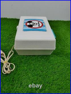 Walt Disney Mickey Mouse Record player Vintage 60/70s GE General Electric WORKS