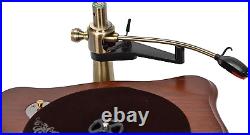 Wooden Gramophone Phonograph Turntable Vinyl Record Player Stereo Speakers Syste