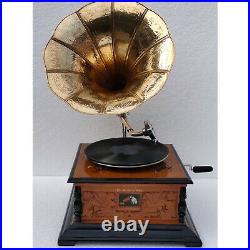 Working Antique Gramophone Player Original Vintage Phonograph Record Player Working Antique Gramophone Player Original Vintage Phonograph Record Player