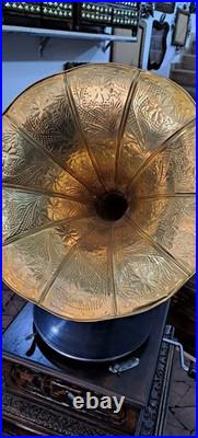 Working Antique win-up record player Vinayl Recorder HMV Gramophone Phonograph