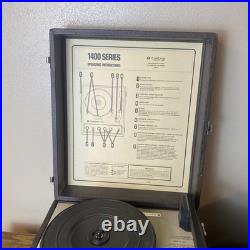 Works! Califone 1420K 1400 Series Record Player Portable Vinyl Turntable Video