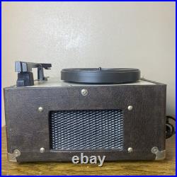 Works! Califone 1420K 1400 Series Record Player Portable Vinyl Turntable Video