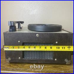 Works! Califone 1420K 1400 Series Record Player Portable Vinyl Turntable Video
