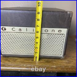 Works! Califone 1420K 1400 Series Record Player Portable Vinyl Turntable Video