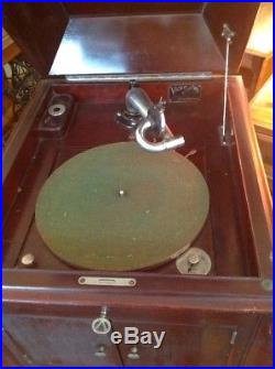 Works! Vintage Antiqie Victor Victrola Vv-xi Upright Floor Model Record Player