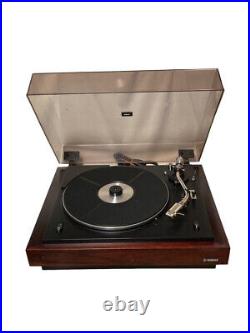 YAMAHA YP-700 Record Player Brown Tested From Japan