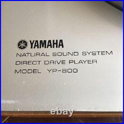 YAMAHA YP-800 Direct Drive Turntable Record Player withShell Confirmed Operation