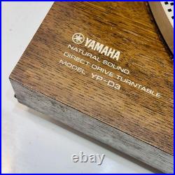 Yamaha YP-D3 Record Player Natural Sound Direct Drive Turntable Wood Vintage